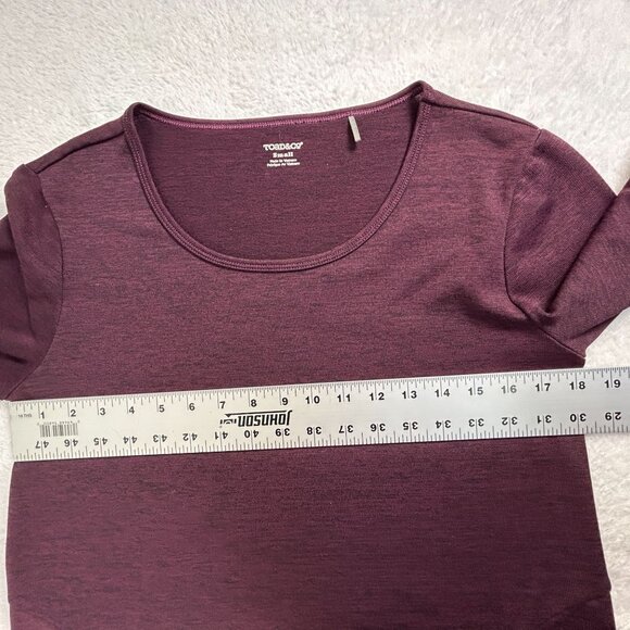 Toad & Co Womens Intermezzo Pullover Sweater with Pockets Stretch Small Purple - Picture 6 of 8